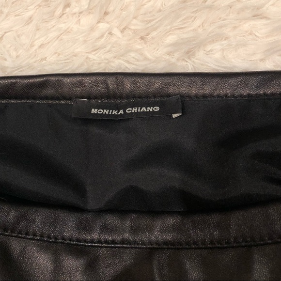 Monika Chiang black snake skin panel skirt - Picture 7 of 8